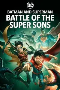 Постер к мультфильму "Бэтмен и Супермен: битва Суперсыновей"